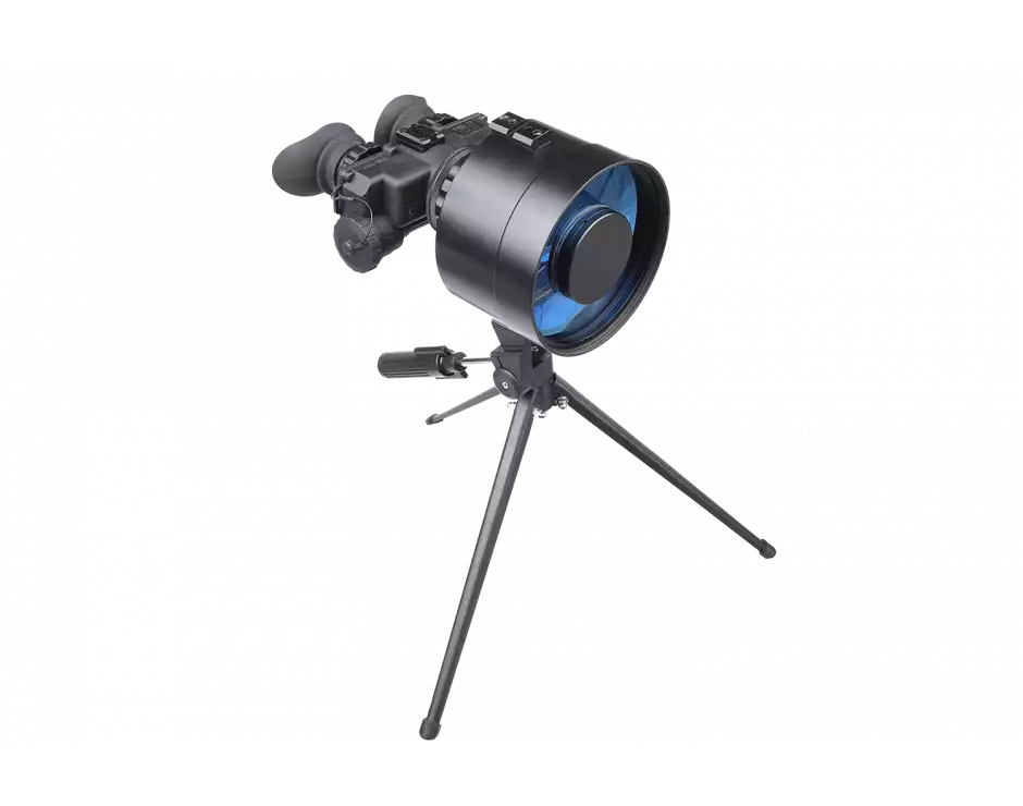 AGM FoxBat-8 3AL1 Night Vision Bi-Ocular 8x with Gen 3 "Level 1", P43-Green Phosphor IIT Included: NVB, Long-Range Infrared Illuminator, Tripod, and Hard Case