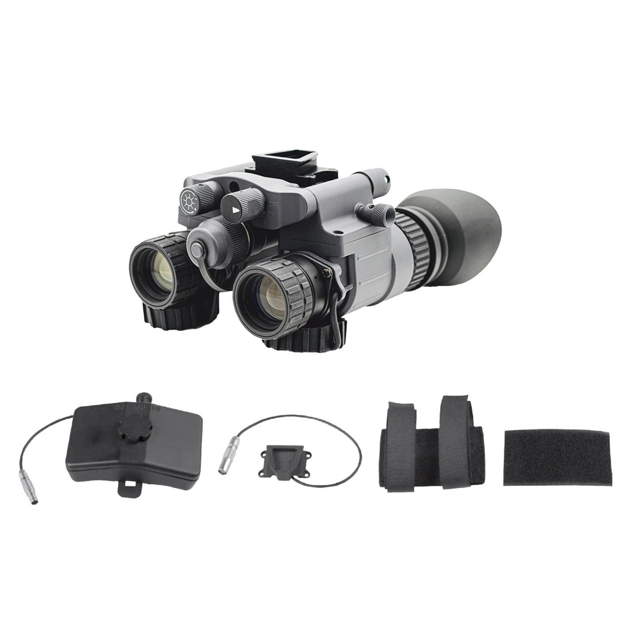 Armasight BNVD-40 Dual-Channel Night Vision Binoculars Gen 3 White Go Kit (BNVD-40, Battery Pack)